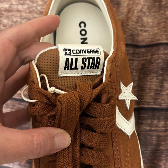 Converse Star Player 76 OX Mens Size 10 Womens Sz 11.5 In A Nutshell Suede Shoes - Picture 8 of 13